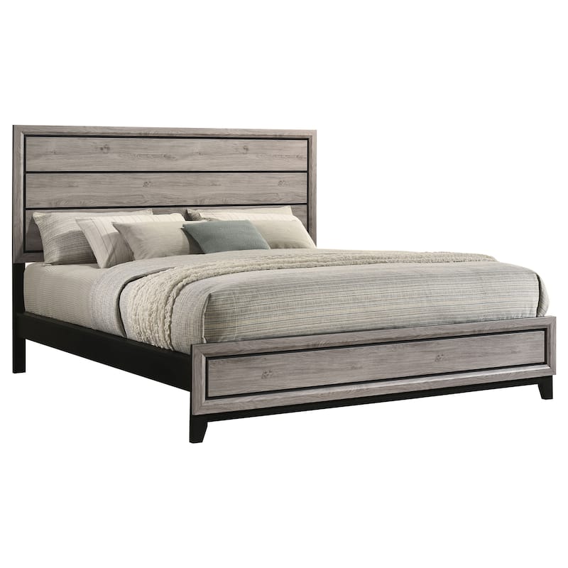 Watson Transitional Wood Panel Bed