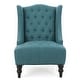 preview thumbnail 7 of 16, Wingback Upholstered Chair - Contemporary Sophistication with Functional Design