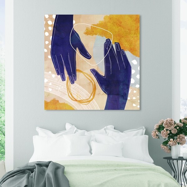 Oliver Gal 'Hand Gesture' Abstract Wall Art Canvas Print Paint
