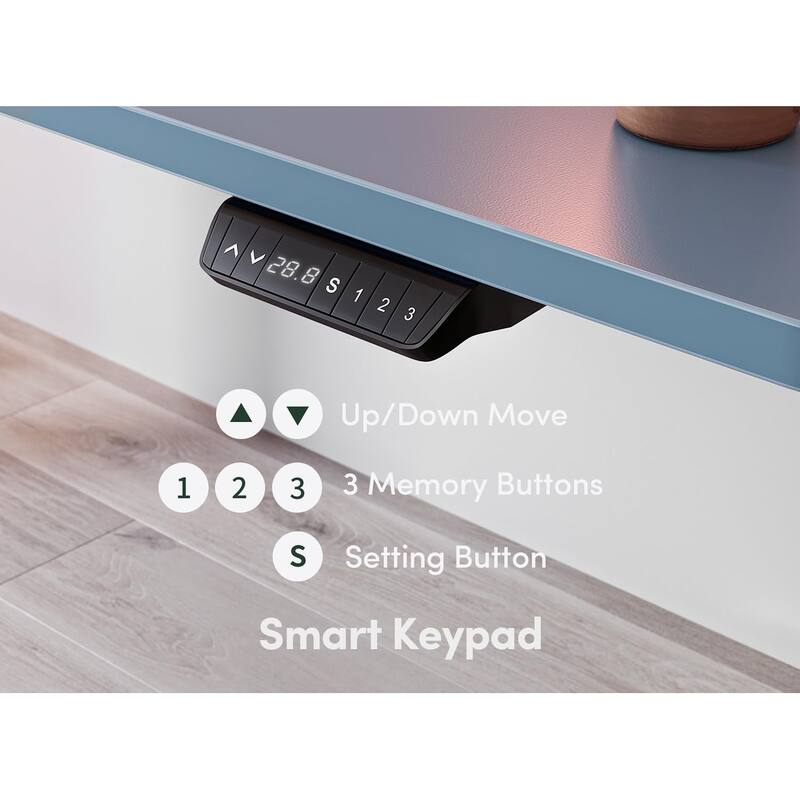 FEZIBO Electric Standing Desk, Height Adjustable Stand up Desk, Sit Stand Home Office Desk, Computer Desk