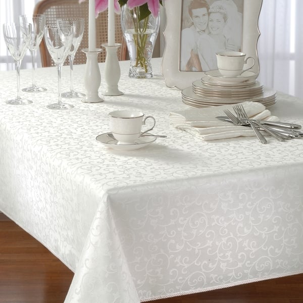 Lenox Opal Innocence Tablecloth - 60x120 - White