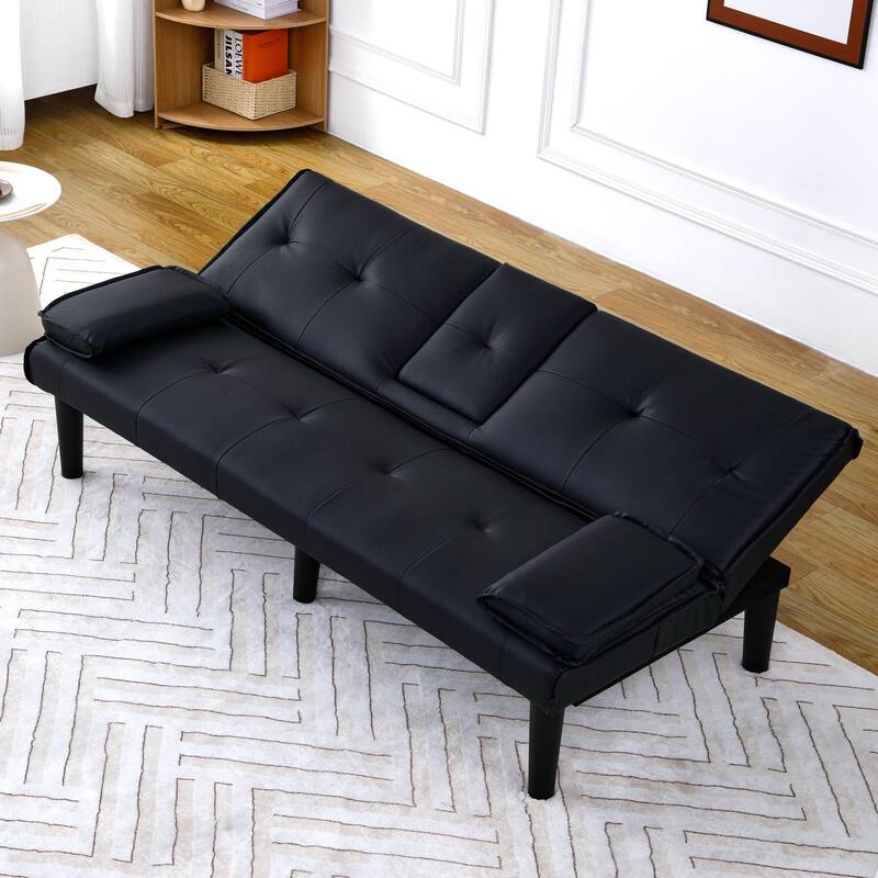 PVC multi-functional sofa bed, with a foldable and cup holder design