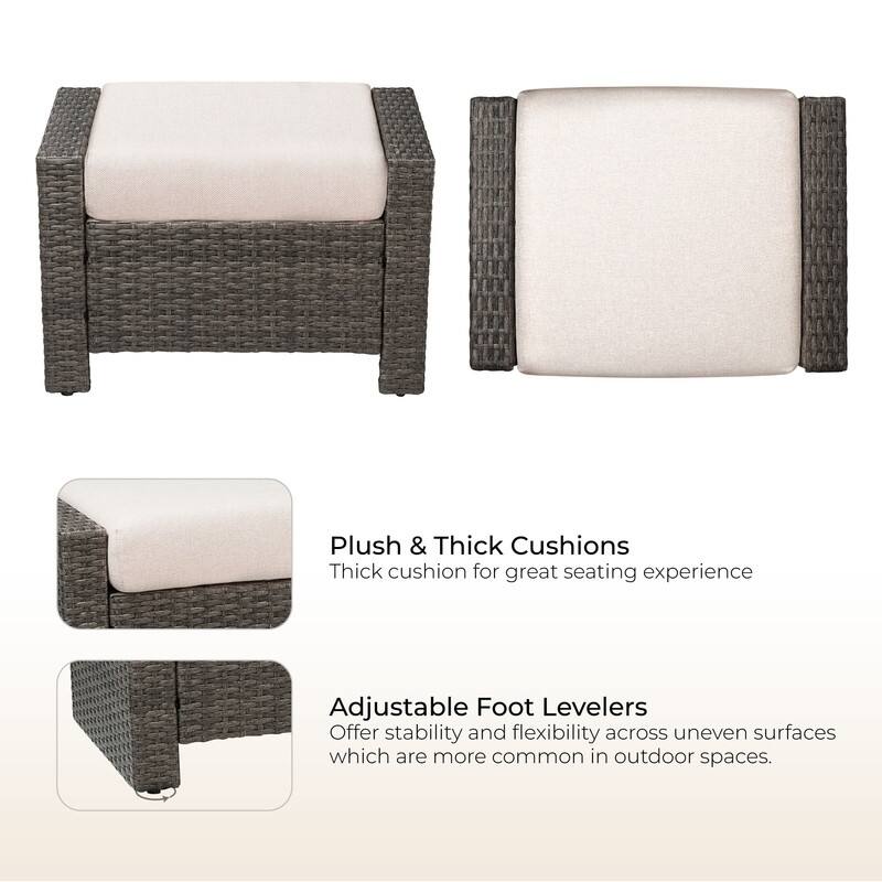 Oakley Outdoor Wicker Patio Furniture Swivel Chair