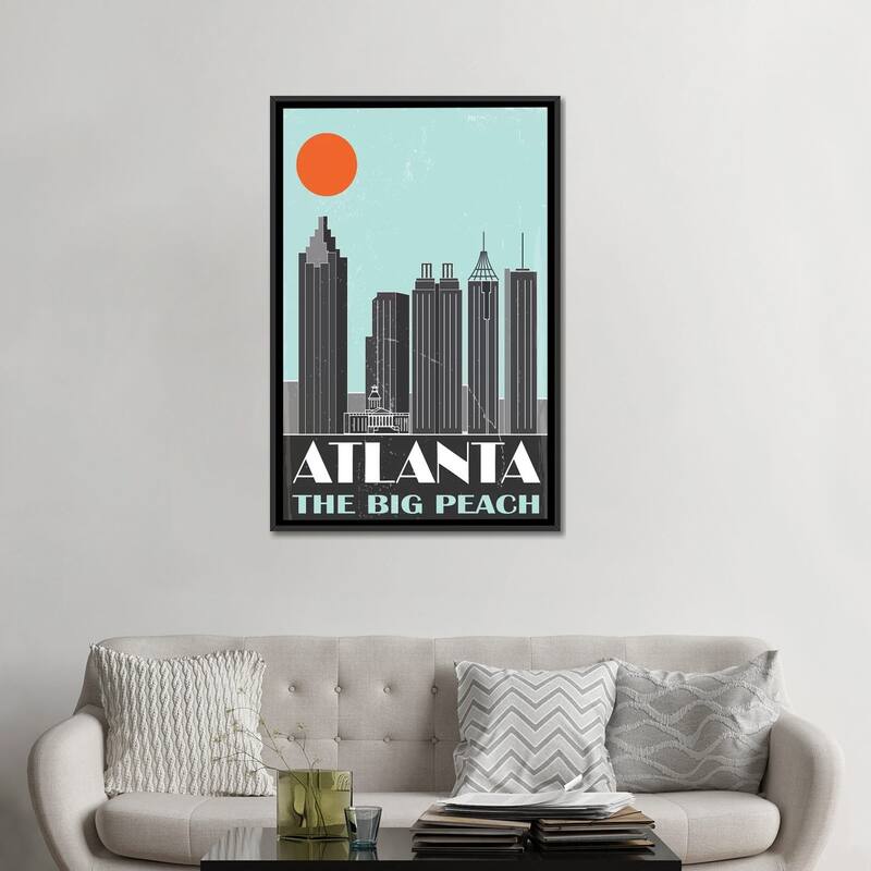 iCanvas "Atlanta" by Fly Graphics Framed