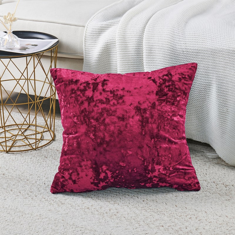 Rancho Crushed Velvet Throw Pillow Cover Set, NO INSERT