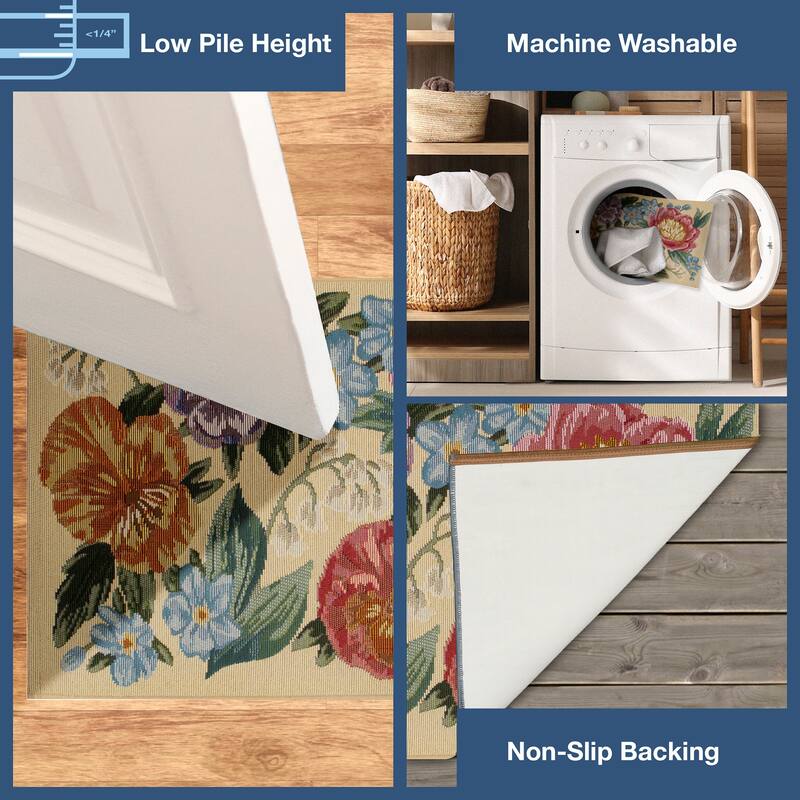 Liora Manne Esencia Secret Garden Indoor/Outdoor Mat