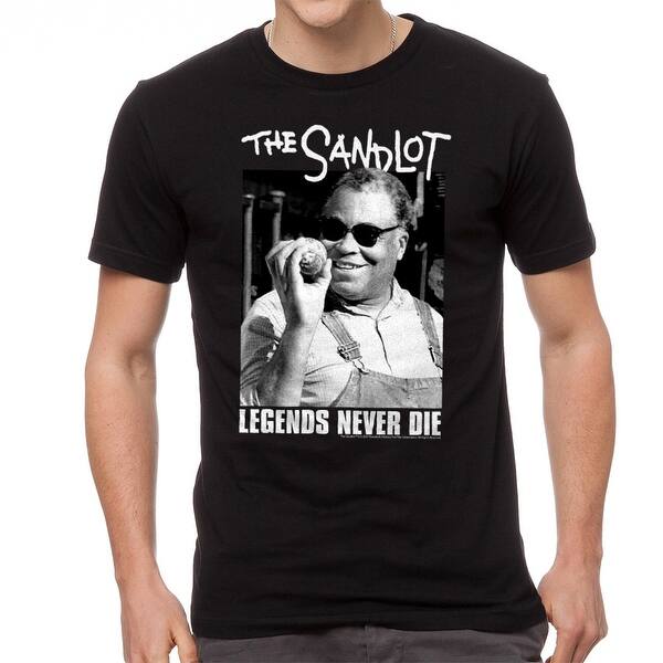 Shop The Sandlot Legends Never Die Quote Graphic Men S Black T Shirt Overstock 19855567