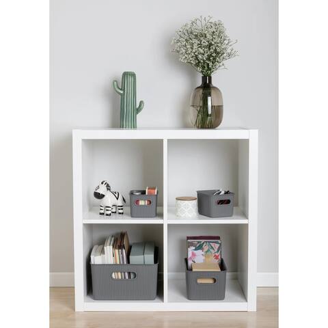 Set of 3 Ribbed Organizers