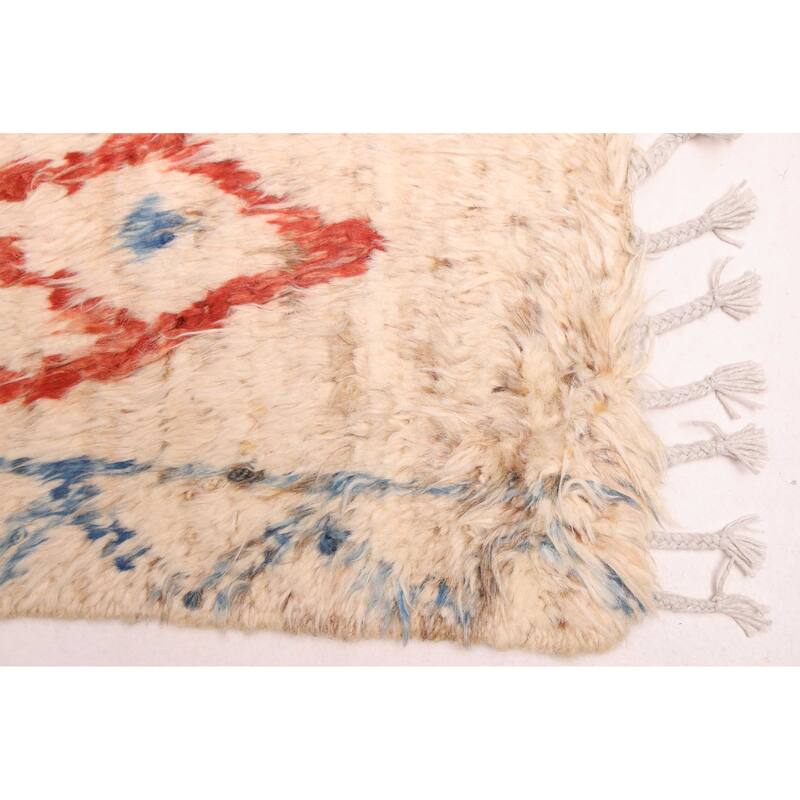 ECARPETGALLERY Hand-knotted Pak Finest Marrakesh Cream Wool Rug - 5'0 x 6'8