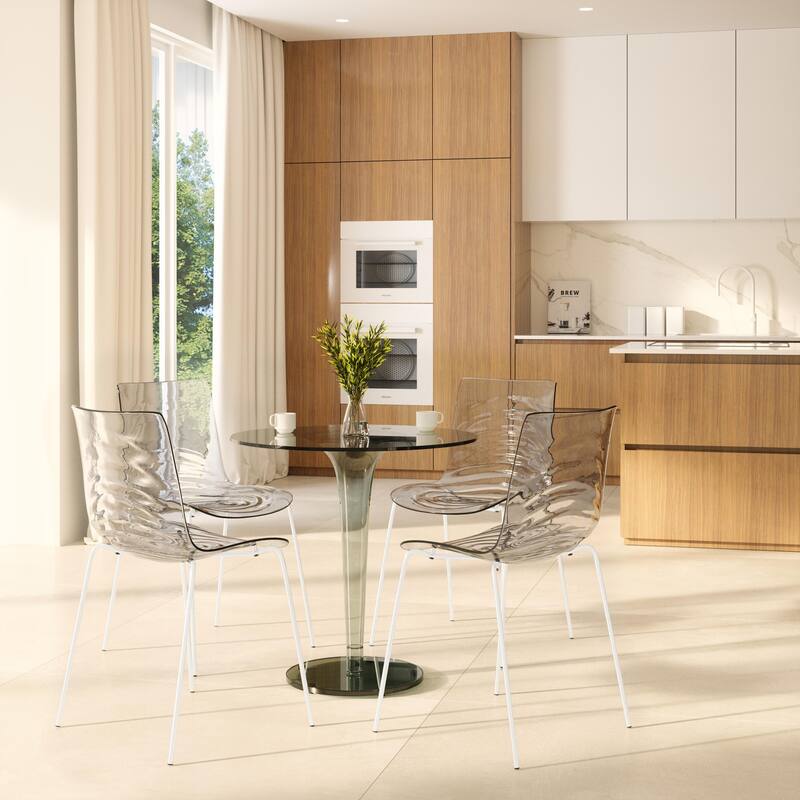 ABS Plastic Dining Chair with Stainless Steel Base Astor Series