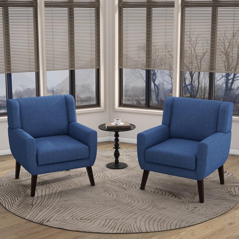 Modern Armchair Upholstered Accent Chair Set of 2