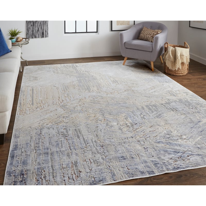 Grand Bazaar Corben Machine Made Abstract Transitional Area Rug