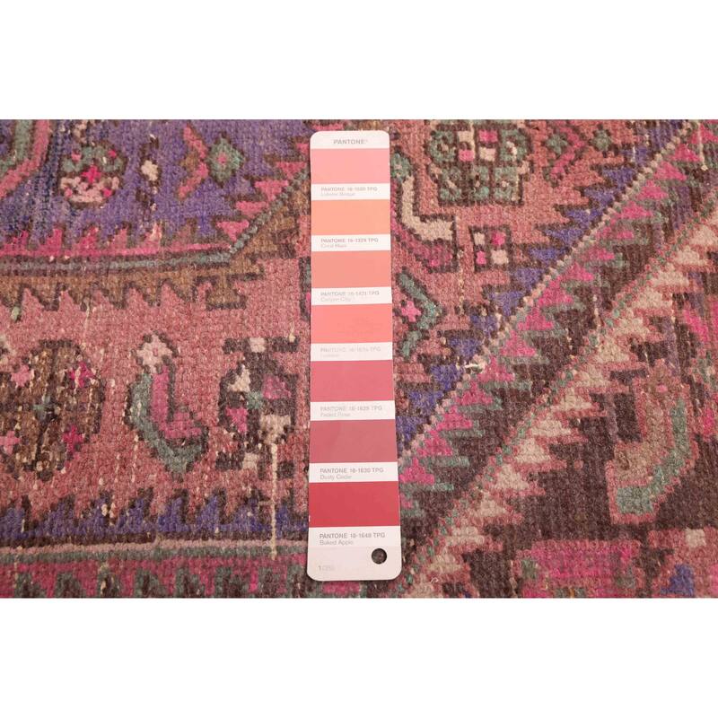 ECARPETGALLERY Hand-knotted Antalya Vintage Dark Copper Wool Rug - 4'2 x 6'4