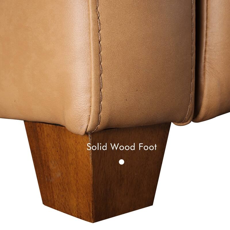 Genuine Leather Recliner Sofa 33" Triple-Motor Power Zero-Wall Reclining Couch with USB&USB-C Port