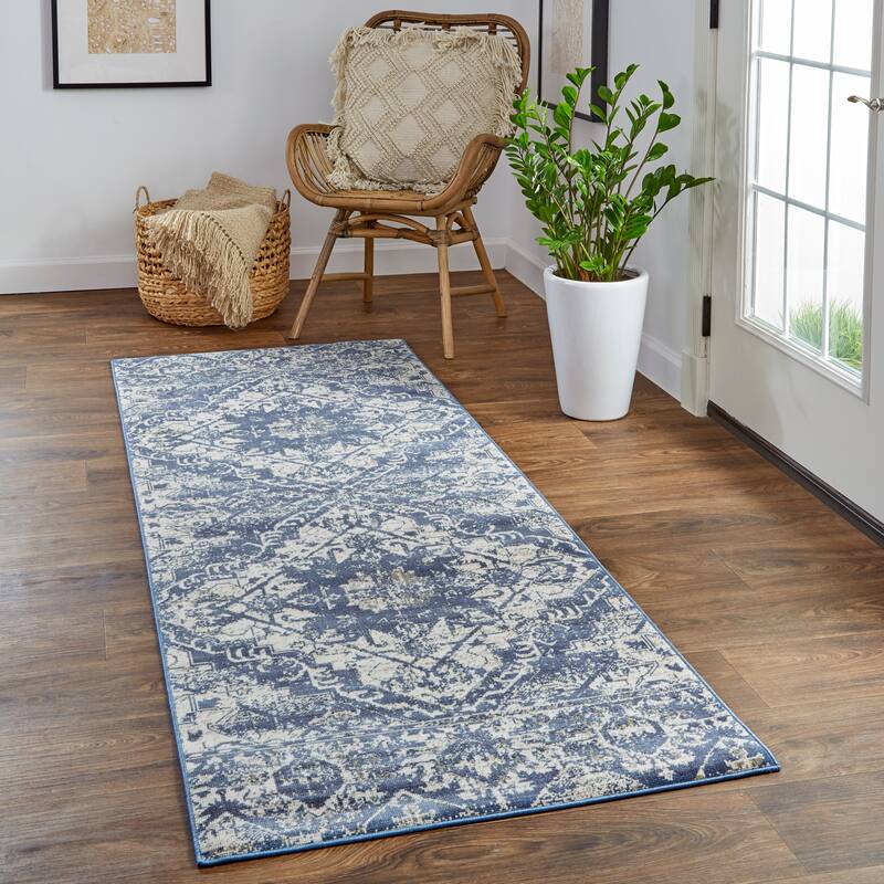 Hurst Vintage Medallion Oriental Transitional Area Rug
