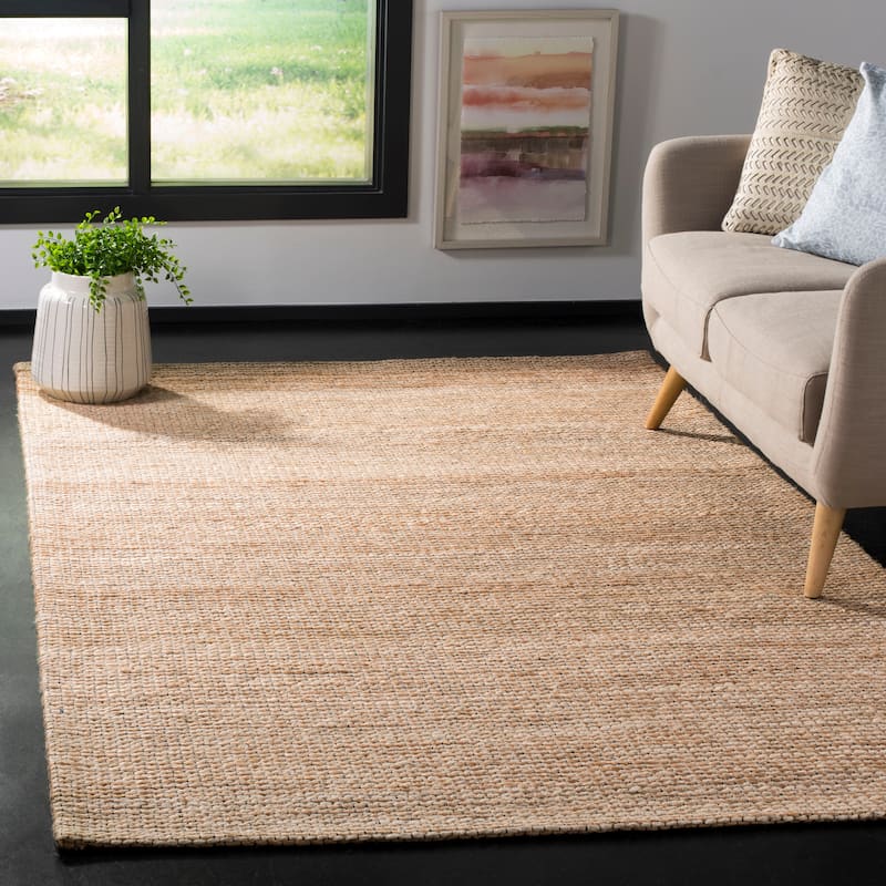 SAFAVIEH Handmade Marbella Fine Modern Jute Rug - 8' x 10' - Natural/Ivory