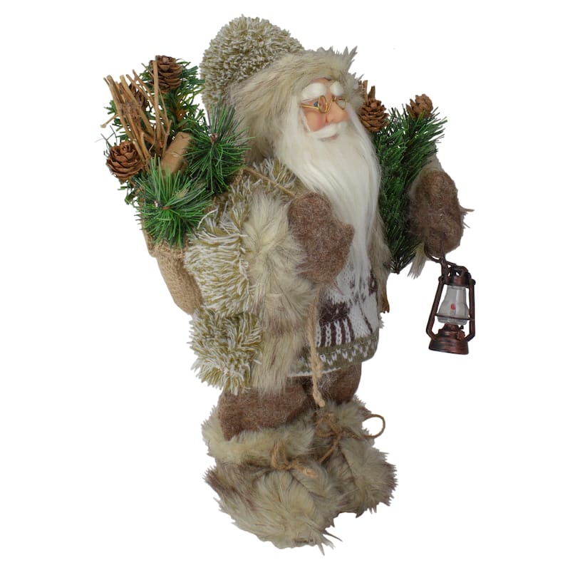 Mountain Santa Standing Christmas Figure - 12"
