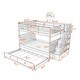 preview thumbnail 7 of 5, Stairway Full-Over-Full Bunk Bed with Twin size Trundle and Guard Rail