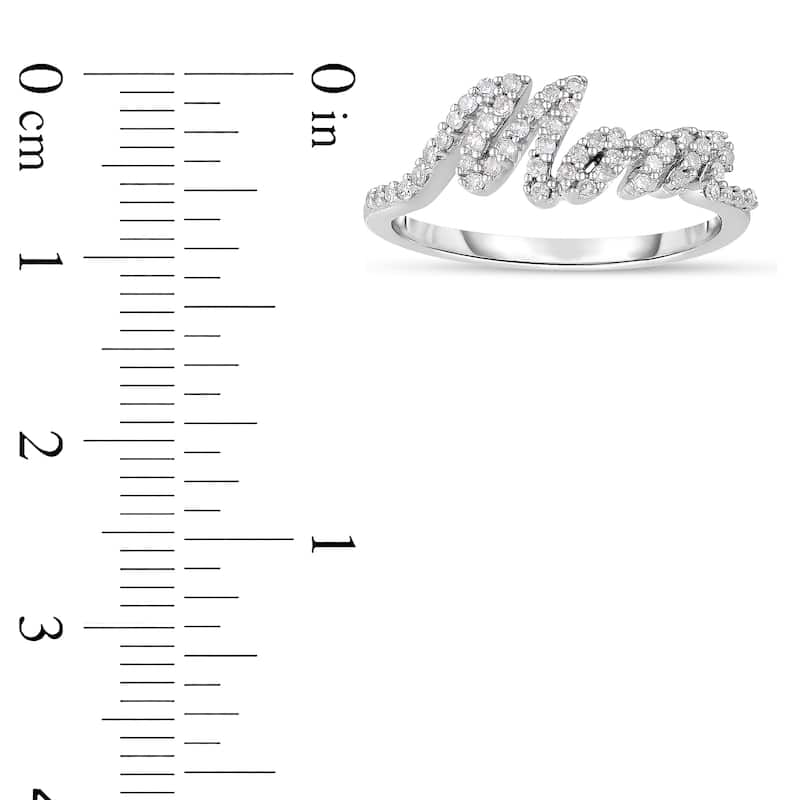 1/4 Cttw Natural Diamond 10KT White Gold Ring