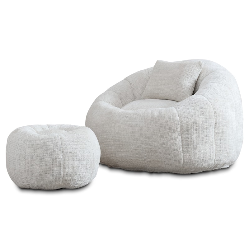 Bean Bag Chairs With Ottoman for Living Room
