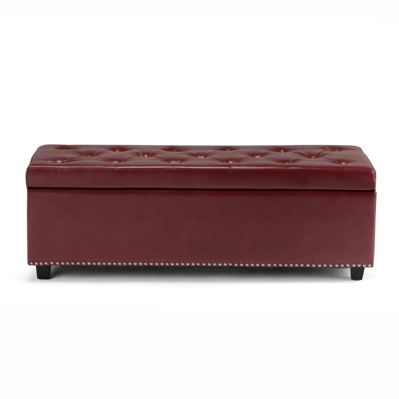 WYNDENHALL Springfield 48 inch Wide Rectangle Storage Ottoman