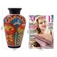 preview thumbnail 6 of 4, Handmade Floral Display Ceramic Vase (Mexico)