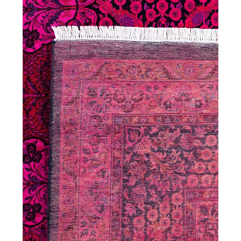 Overdyed One-of-a-Kind Hand-Knotted Area Rug - Pink - 10' 1" x 15' 7"