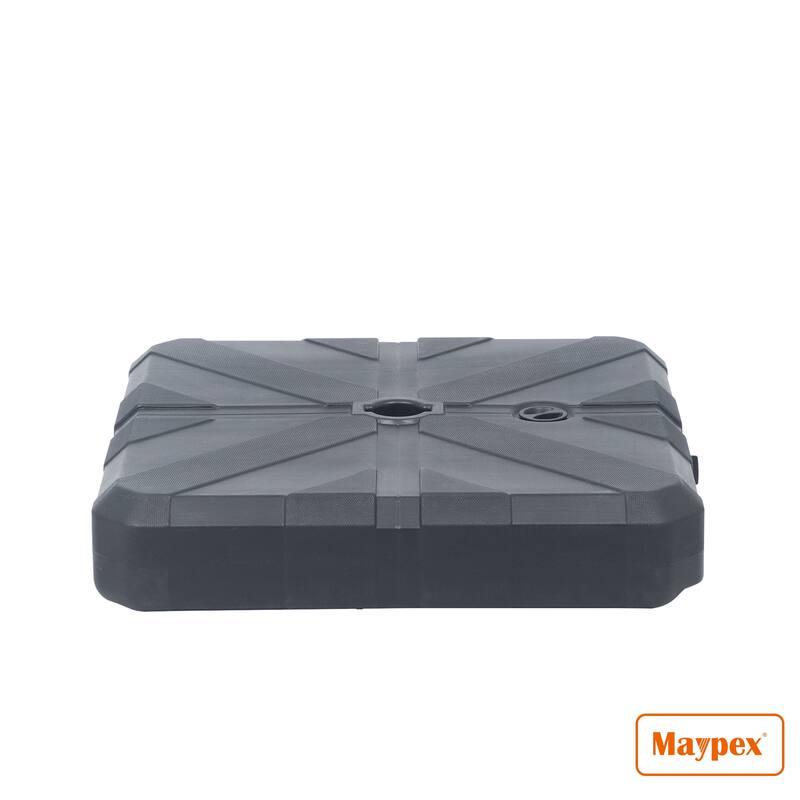 Maypex 170 lbs Fillable Cantilever Umbrella Base Black