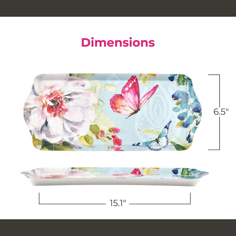 Pimpernel Colorful Breeze Melamine Sandwich Tray - 15.25" x 6.5"
