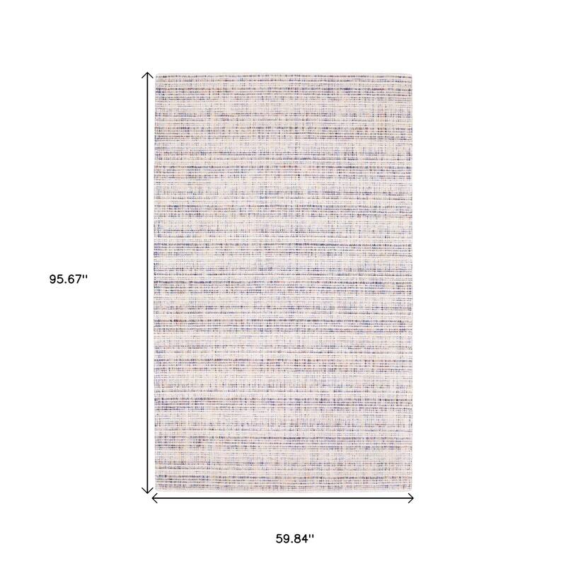 HomeRoots Striped Industrial Rectangle Area Rug