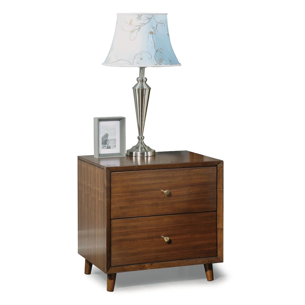Ludwig Brown Wood Nightstand by Flexsteel