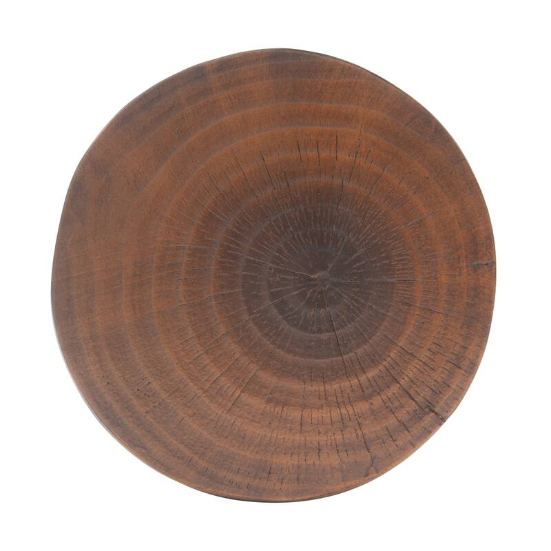 Hollow Side Table, Wood-like texture