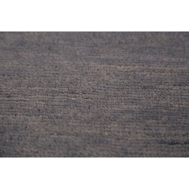 Grey Modern Gabbeh Oriental Area Rug Handmade Wool Carpet - 6'7" x 9'8"
