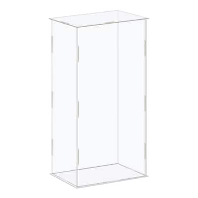 Display Case Box Acrylic Box Transparent Showcase 16x11x31cm for Collectibles