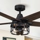 preview thumbnail 4 of 13, 52" Rustic Reversible 5-Blade Indoor Ceiling Fan with Light and Remote