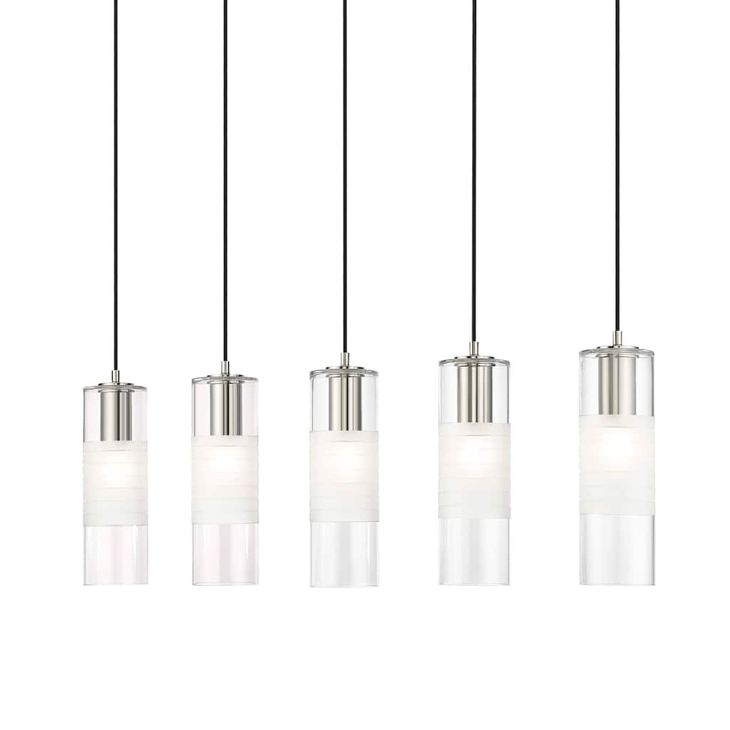 Z-Lite 824P-5L Alton 5 Light 42" Wide Linear Chandelier