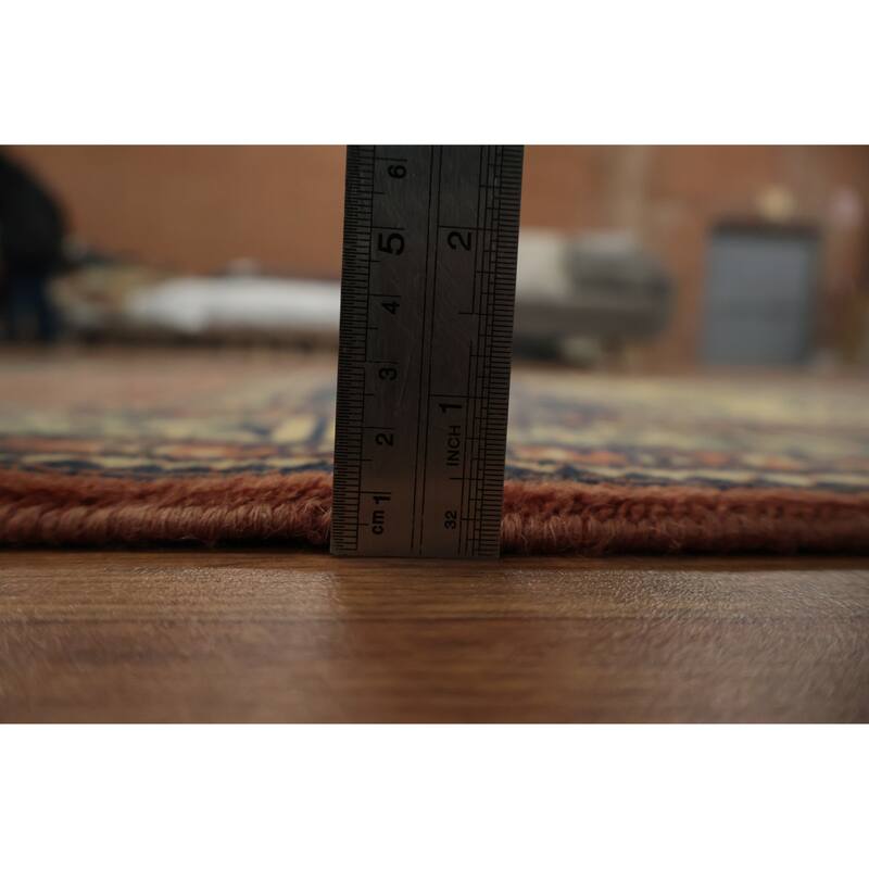 Hand Knotted Oriental 100% Wool Carpet Traditional Tribal Oranges & Rust Bokhara Area Rug - 4' 8'' X 3' 2''