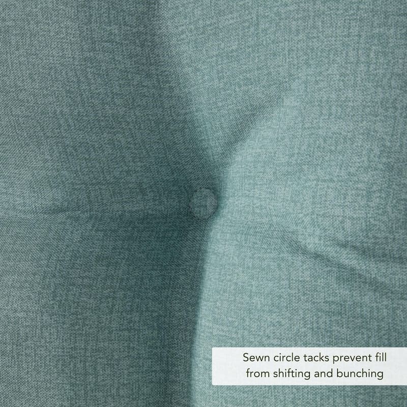 Solid Heathered Outdoor Seat/Back Chair Cushion (Cushion Only)