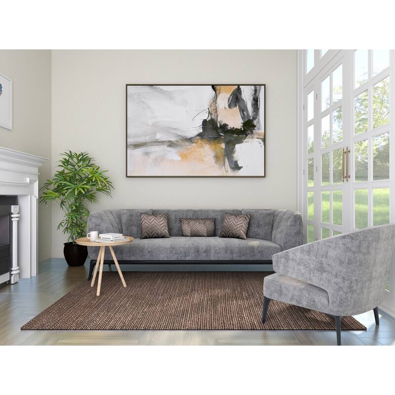 Overton Handmade Modern Contemporary Solid Area Rug