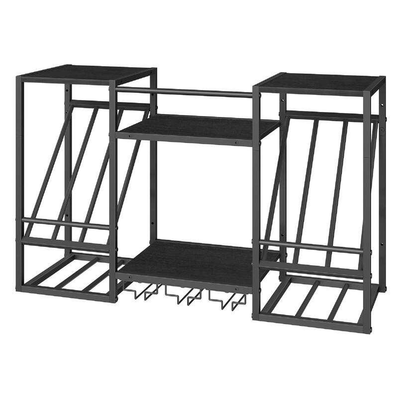 Wall Mounted Wine Rack - 33.4"D x 11"W x 20.4"H
