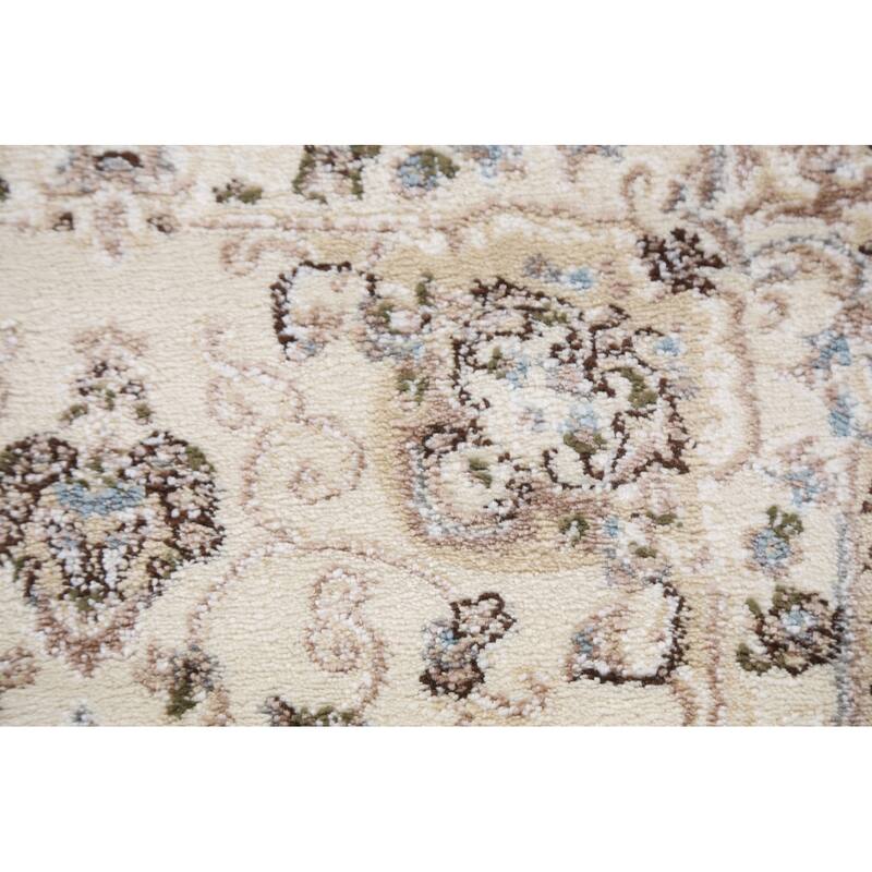 Floral Medallion Turkish Transitional Oriental Rug Traditional Carpet