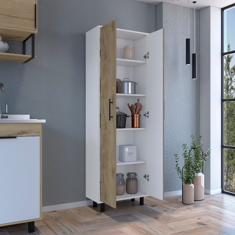 Multistorage Manacor With Five Shelves - Beige
