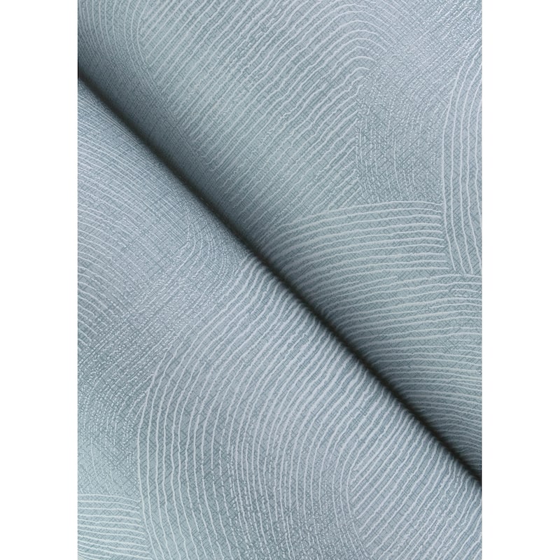 A-Street Prints Folly Light Blue Zen Swirls Wallpaper