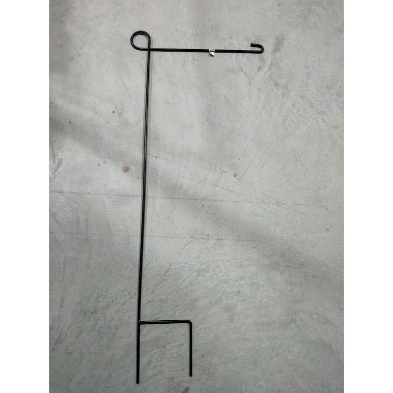 Metal Garden Flagpole - 36.5" - Black