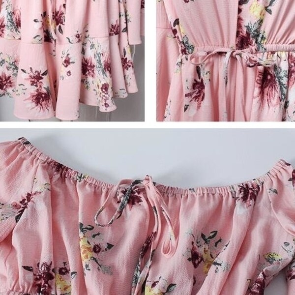 floral print short frocks