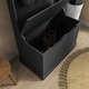 preview thumbnail 17 of 33, HOMCOM 28" 3-In-1 Entryway Hall Tree with Storage Bench, Coat Rack with Four Hooks and Shoe Storage, Gray