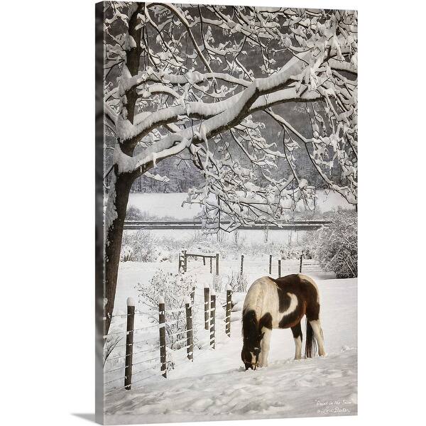 Shop Paint In The Snow Canvas Wall Art Overstock 25521374