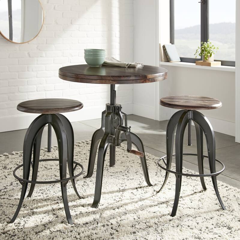 Steve Silver Seoni Adjustable 3-Piece Pub Set