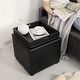 preview thumbnail 34 of 62, Adeco Storage Ottoman With Tray