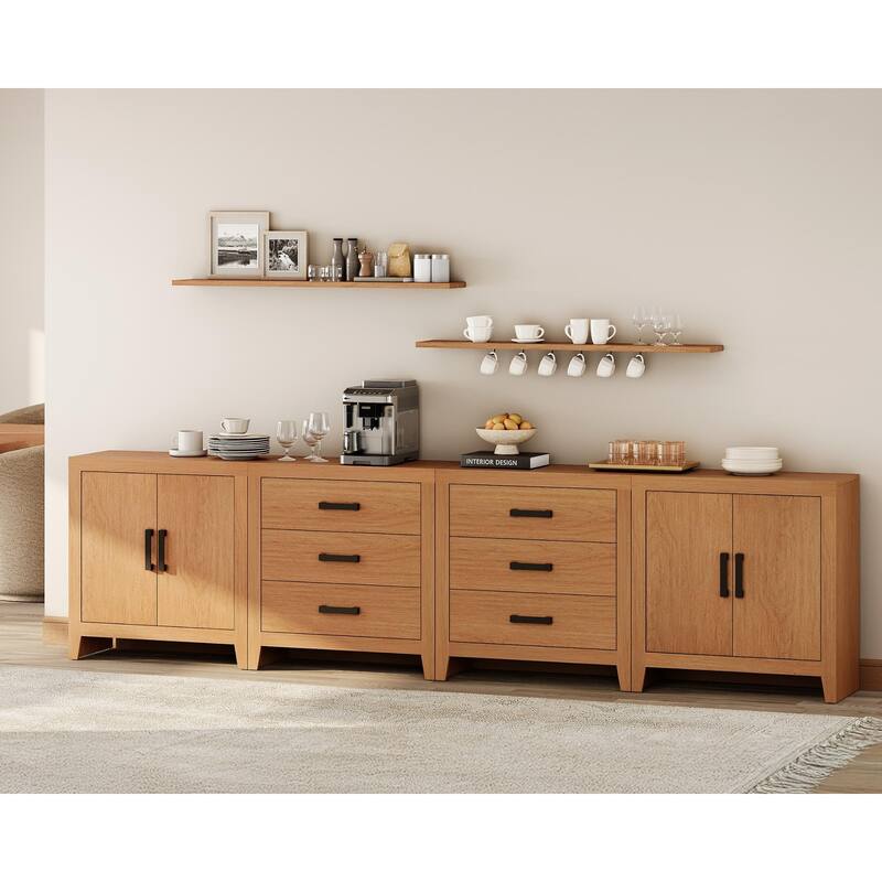 WAMPAT Buffet Cabinet with Drawers & Doors